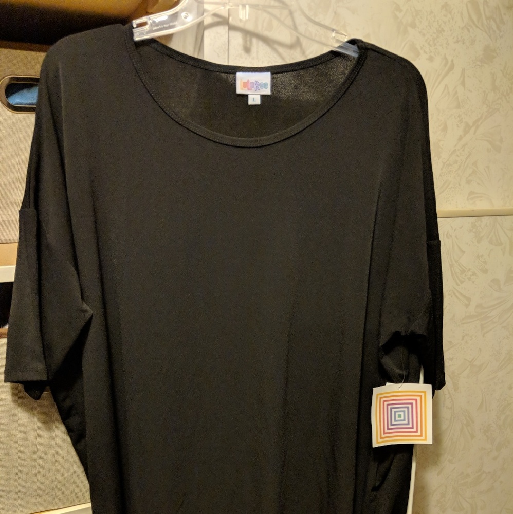 Lularoe Irma solid black top